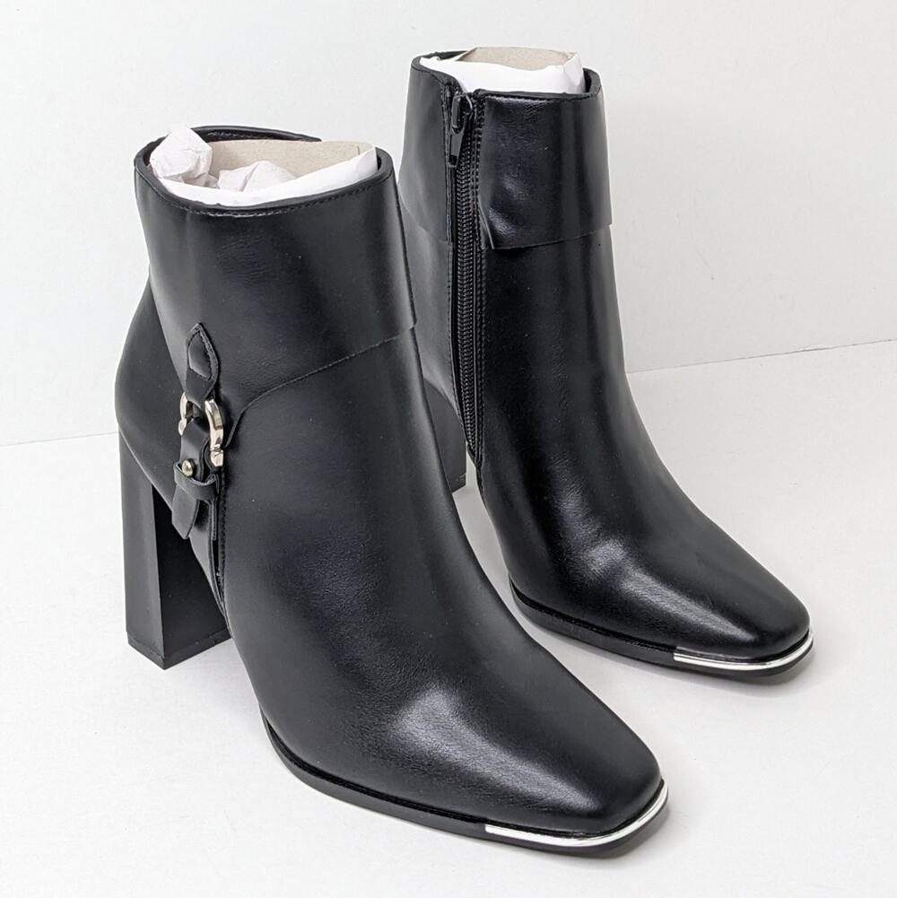 Yoki Quincy Ankle Boots, Black, Women's 6